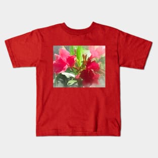 Pink Oleander Kids T-Shirt